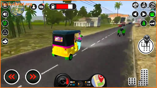 Modern Tuk Tuk Auto Driver 3D screenshot