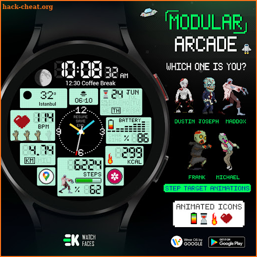 Modular Arcade - Watch Face screenshot