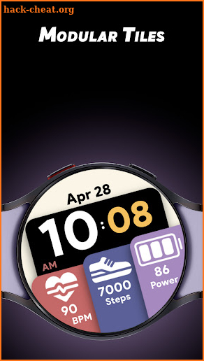 Modular Tiles - Watch face screenshot