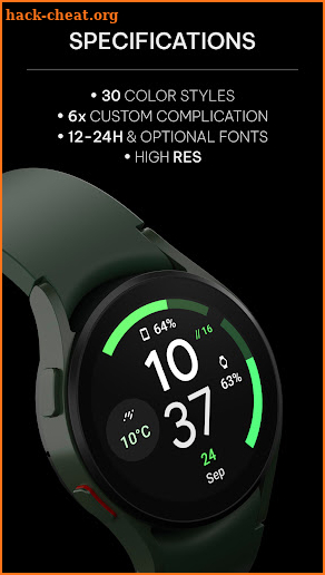 Modular: Wear OS 4 watch face screenshot