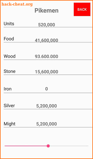 MoE Unit Calculator screenshot