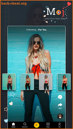 Moj - Indian Short Video Status App Free screenshot
