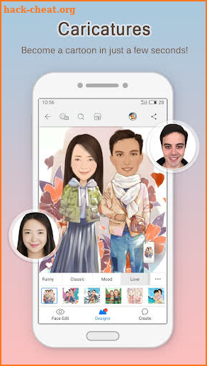 MomentCam Cartoons & Stickers screenshot