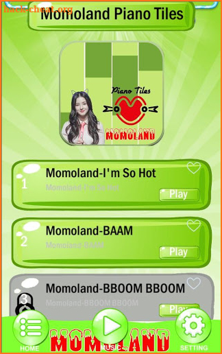 👩‍🎤 Momoland Piano Tiles screenshot