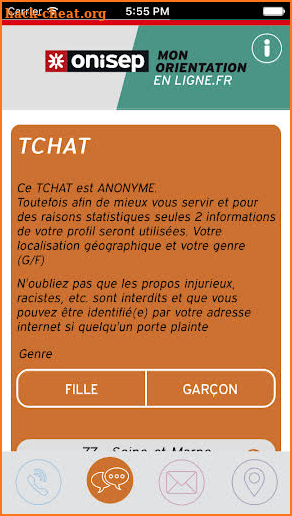 Mon orientation en ligne screenshot