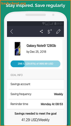 Money Box: Savings Goals screenshot