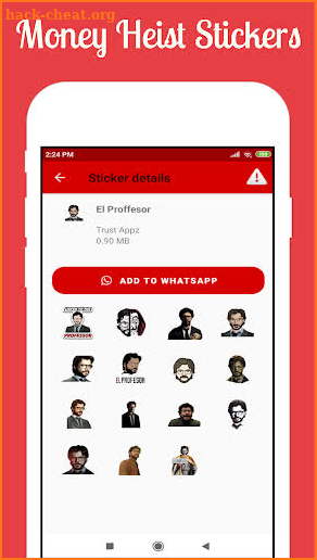 Money Heist Stickers Pack (WAStickerApps) screenshot