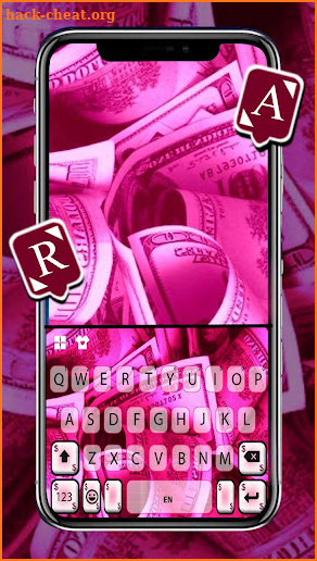 Money Pink Keyboard Background screenshot