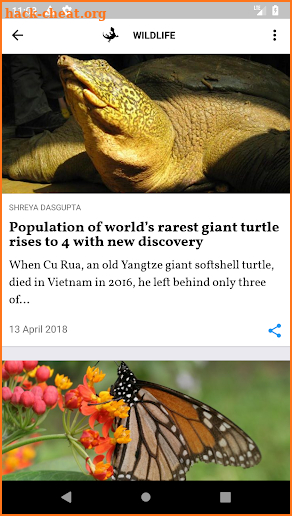 Mongabay Environmental News screenshot