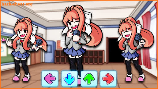 Monika Doki Club FNF Battle screenshot