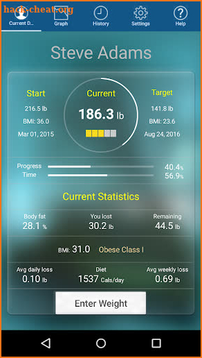 Monitor Your Weight screenshot