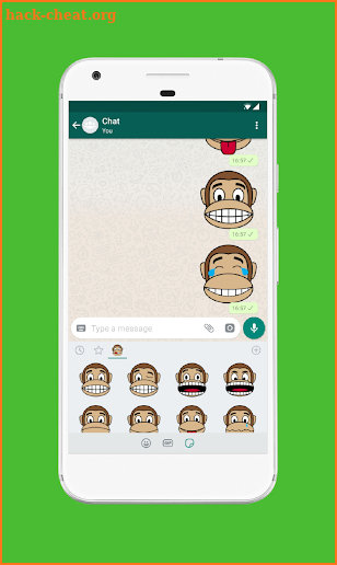 Monkey Stickers for WhatsApp (WAStickerApps) screenshot