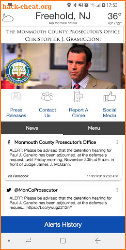 Monmouth County Prosecutor's screenshot