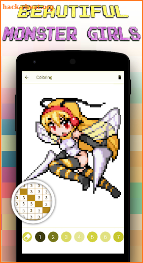 Monster Girl Color By Number Art Maker screenshot