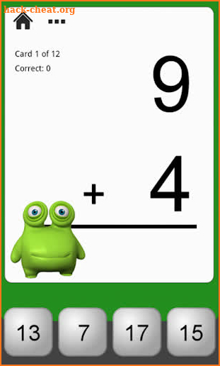 Monster Math Flash Cards screenshot