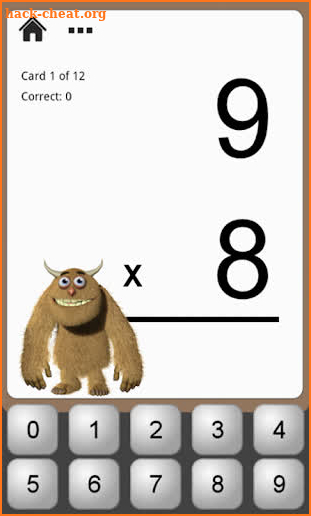 Monster Math Flash Cards screenshot