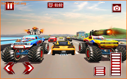 Monster Shooting Car:Highway Shooting Game screenshot