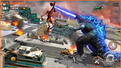 Monster Smash City - Godzilla vs Siren Head screenshot