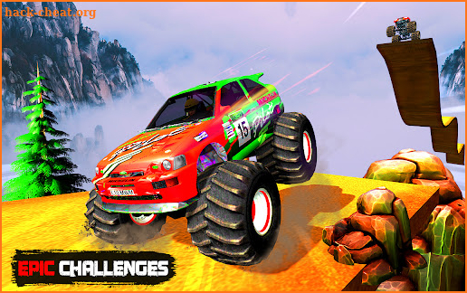 Monster Truck Hill Stunt Games screenshot