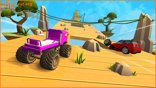 Monster Truck Mountain Car Stunt Games screenshot