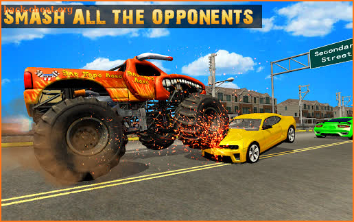 Monster Truck Traffic Destruction Racing Games screenshot