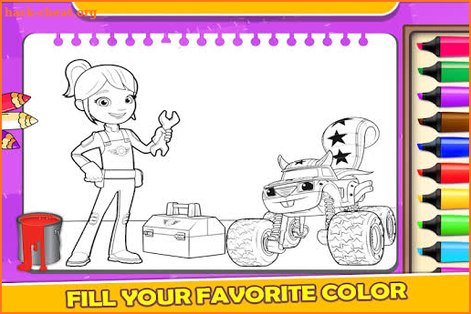 Monster Trucks BLZ Coloring Book screenshot