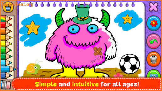 Monsters - Coloring Book & Games for Kids screenshot