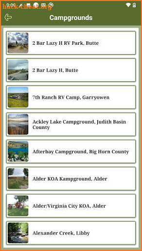 Montana State RV Parks & Campg screenshot