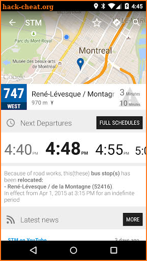 MonTransit screenshot