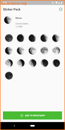 MOON Stickers for WhatsApp screenshot