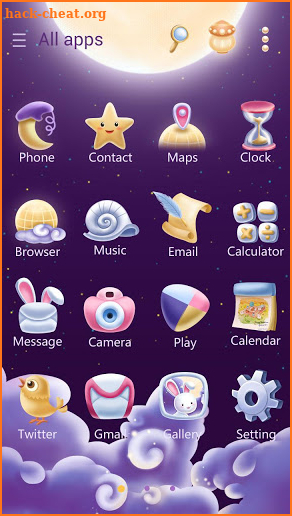 Moonie GO Launcher Theme screenshot