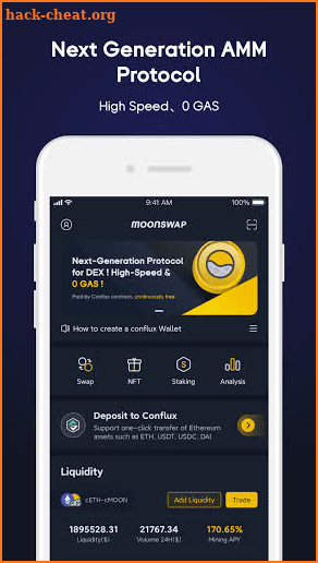 MoonSwap screenshot