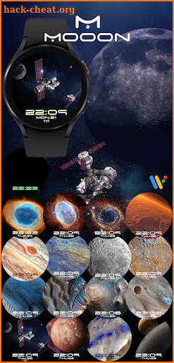 Mooon Digital Watch Face screenshot