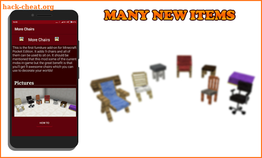 More Chairs for MCPE screenshot