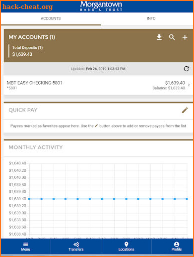 Morgantown Bank & Trust screenshot