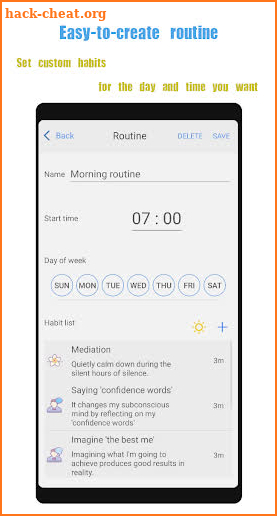 Morning routine - successful people's habit screenshot