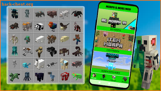 Morph & Mobs Mod For Minecraft screenshot