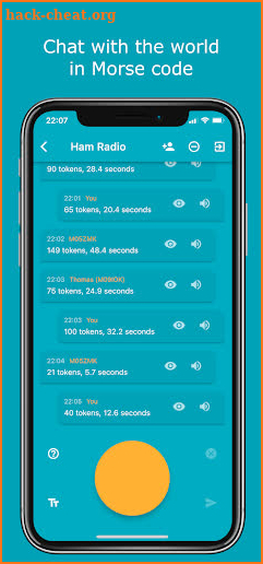 Morse Chat: Talk with CW Fans in Morse Code screenshot