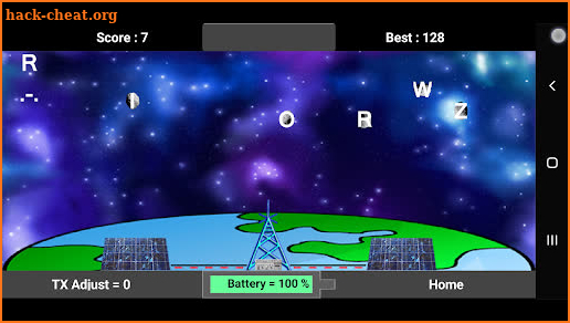 Morse Code Defender TX game screenshot