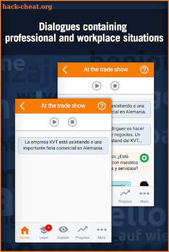 MosaLingua Business Spanish screenshot