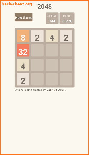 Most expensive 2048 game screenshot