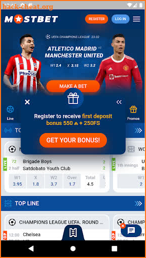 MostBet Sports Betting Advice screenshot