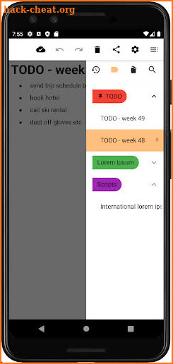 Motes - notepad with OCR and cloud sync screenshot