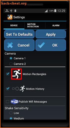 Motion Detector screenshot