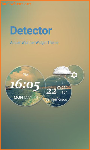 Moto Blur Style Weather Clock screenshot