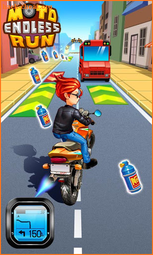 Moto Rush - Subway Endless Racing screenshot