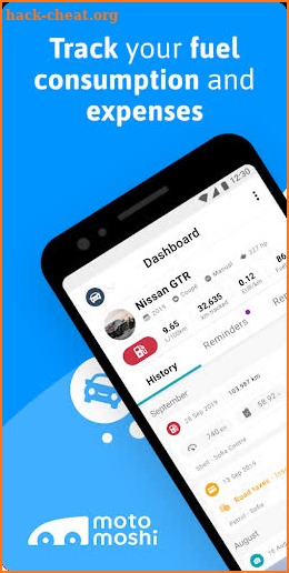 Motomoshi - Vehicle Fuel & Expense Tracking screenshot