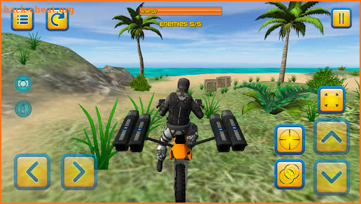 Motorbike Beach Fighter 3D - Shooting Game screenshot