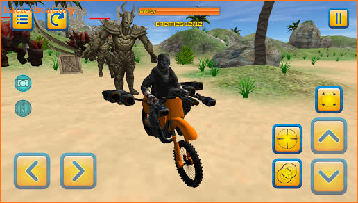 Motorbike Beach Fighter 3D - Shooting Game screenshot