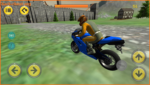 Motorbike Medieval Drive 3D screenshot